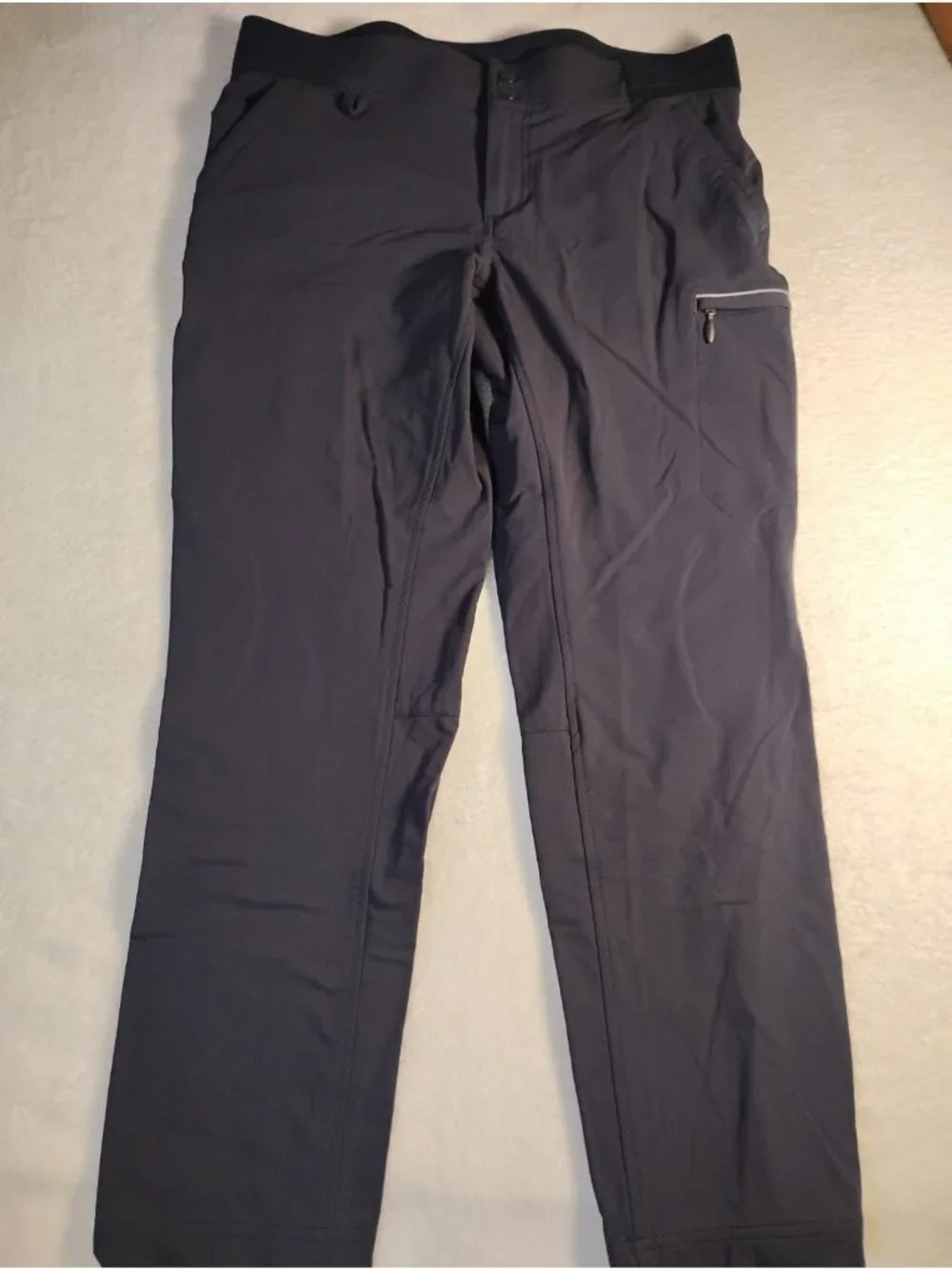 Duluth Trading Black Hills Slim Leg Womens Pant Water Repellent Hiking Size 12